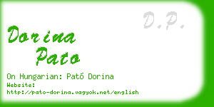 dorina pato business card